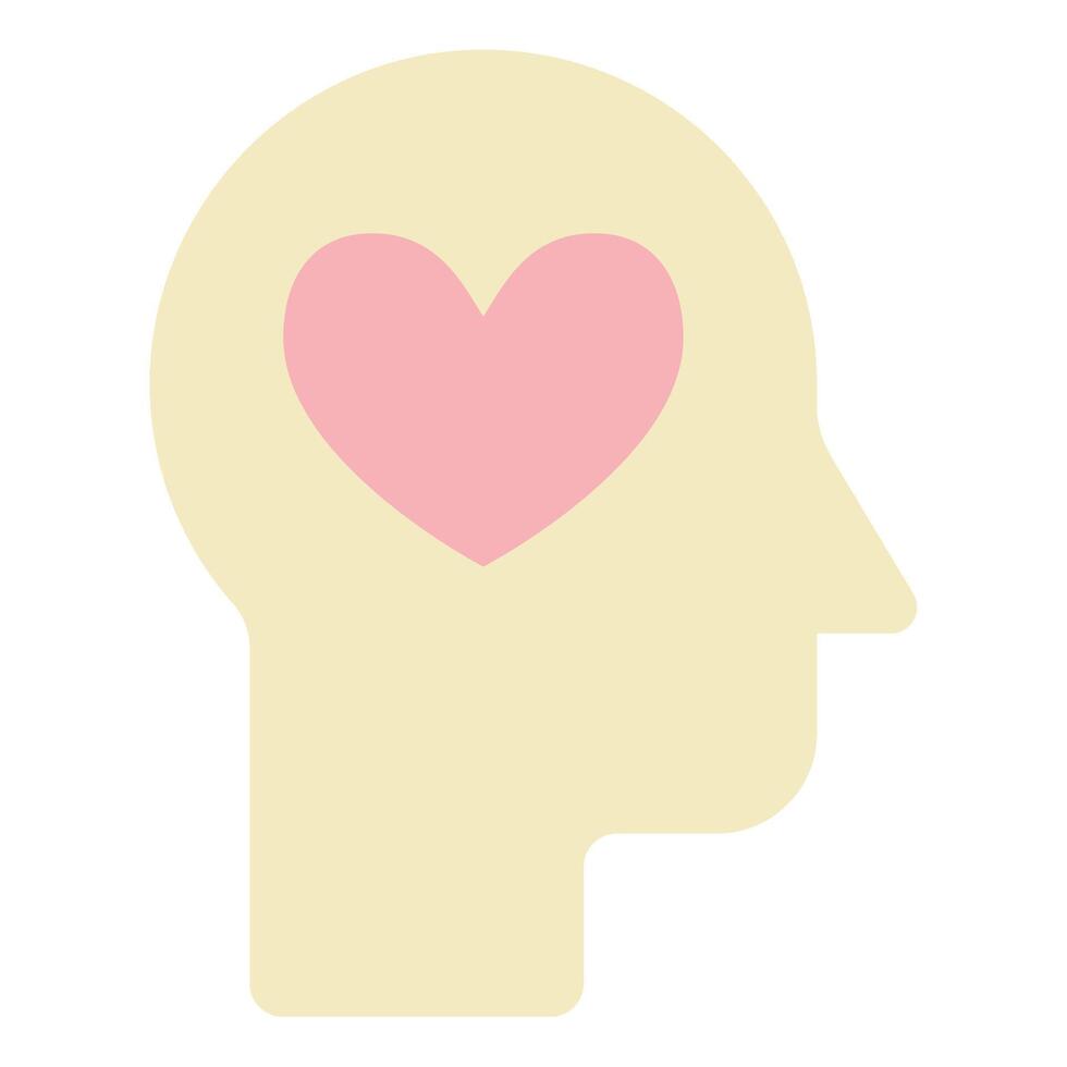 Illustration of HeartspaceMind Connection vector