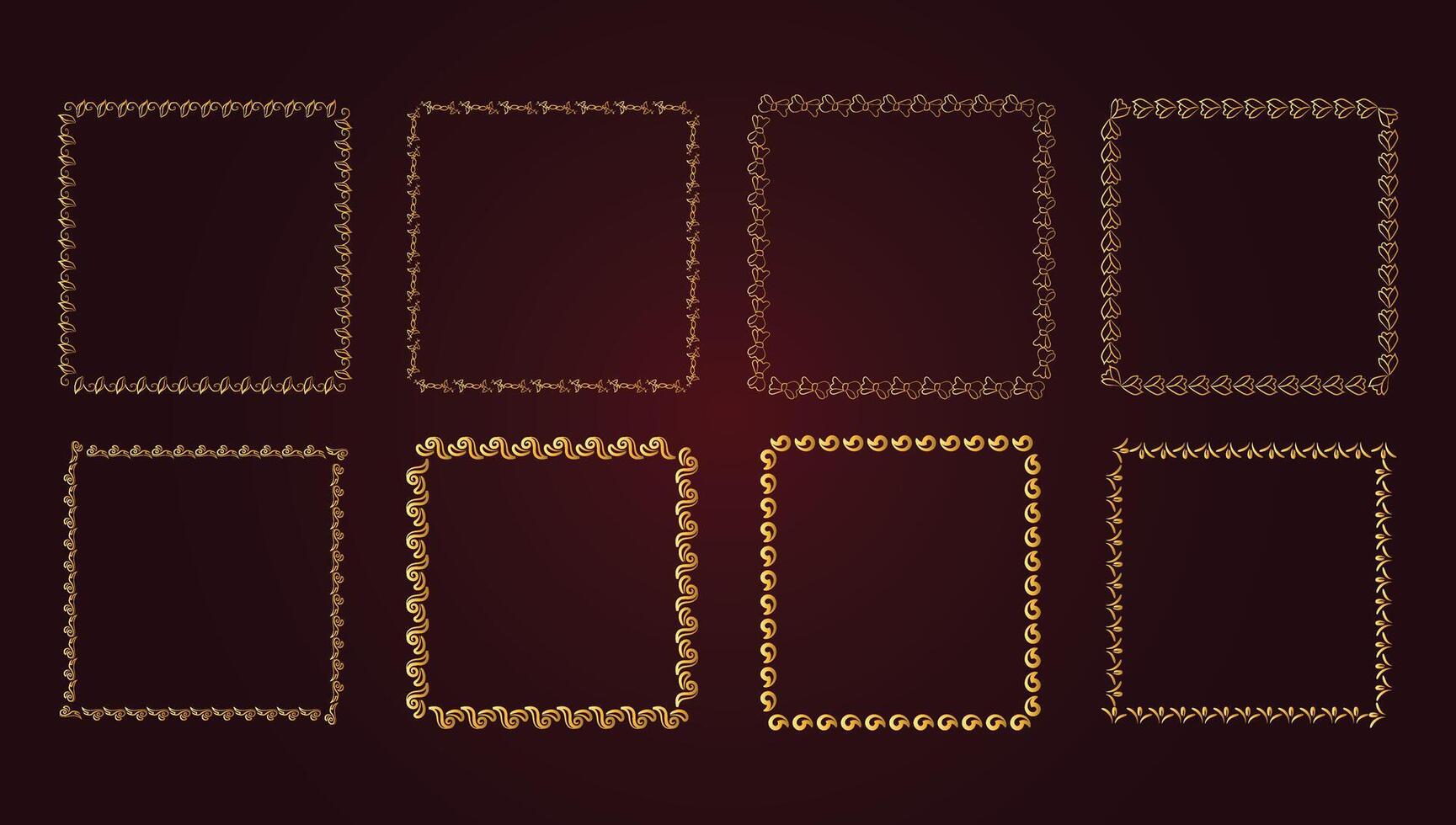 Ornament Picture Frame Border Effect pattern Frame vector