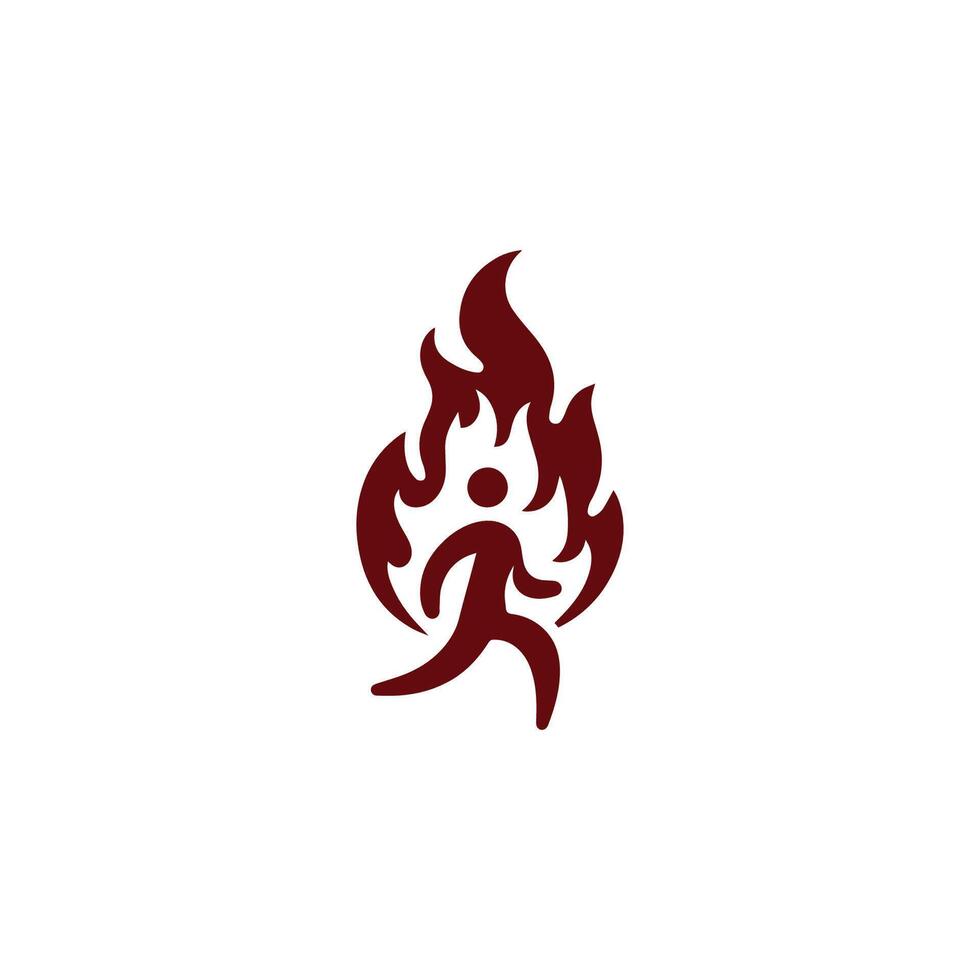 a logo for a fire company vector