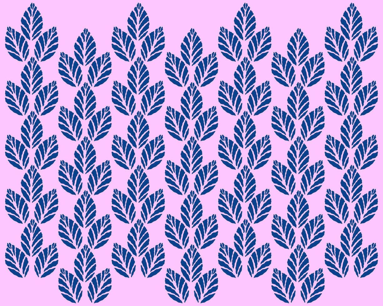 Plant leaf botanical garden fashionable pattern background illustration layout textile editable vector