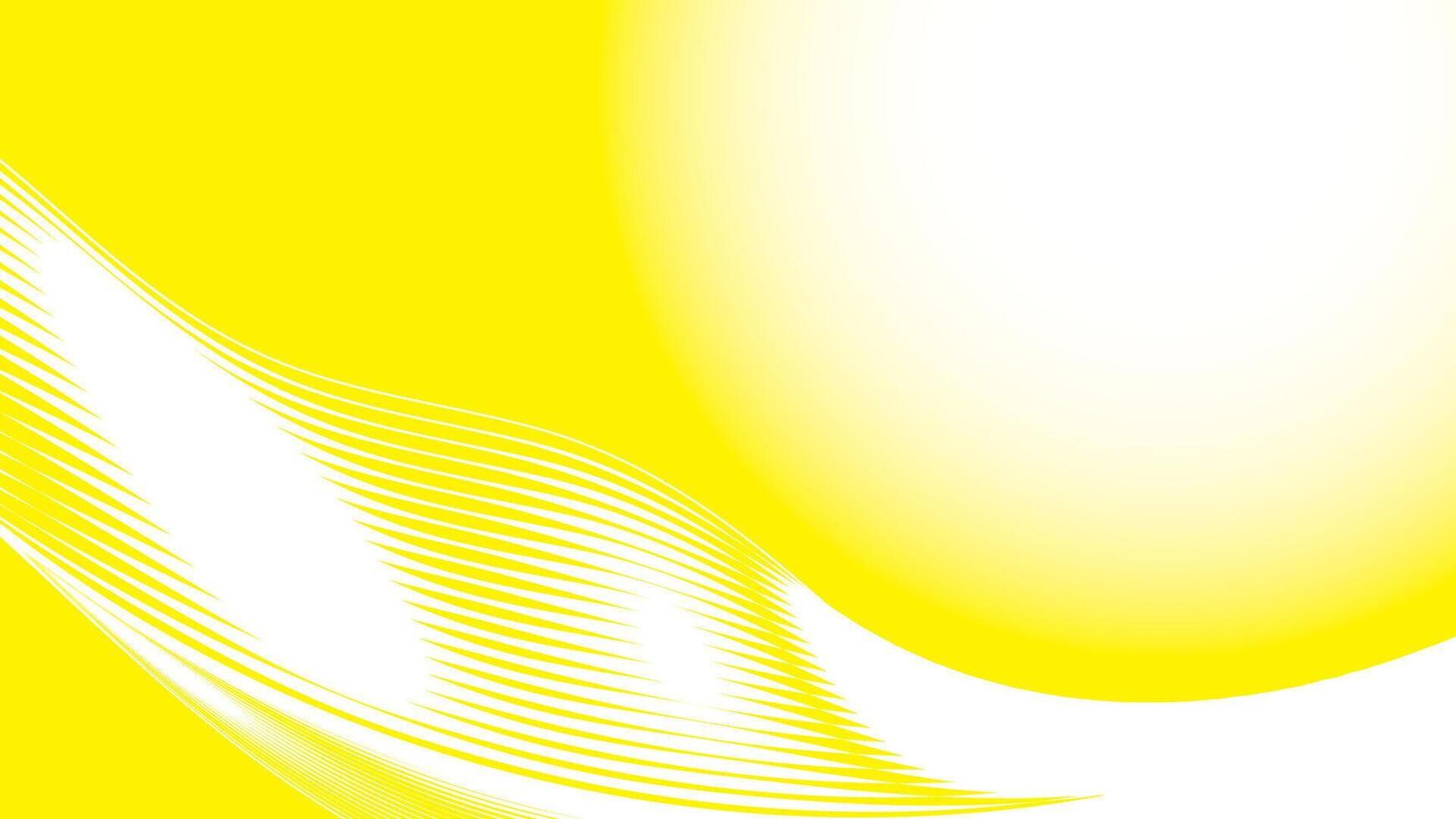 Abstract yellow and white color, modern design stripes background with curve lines illustration. vector