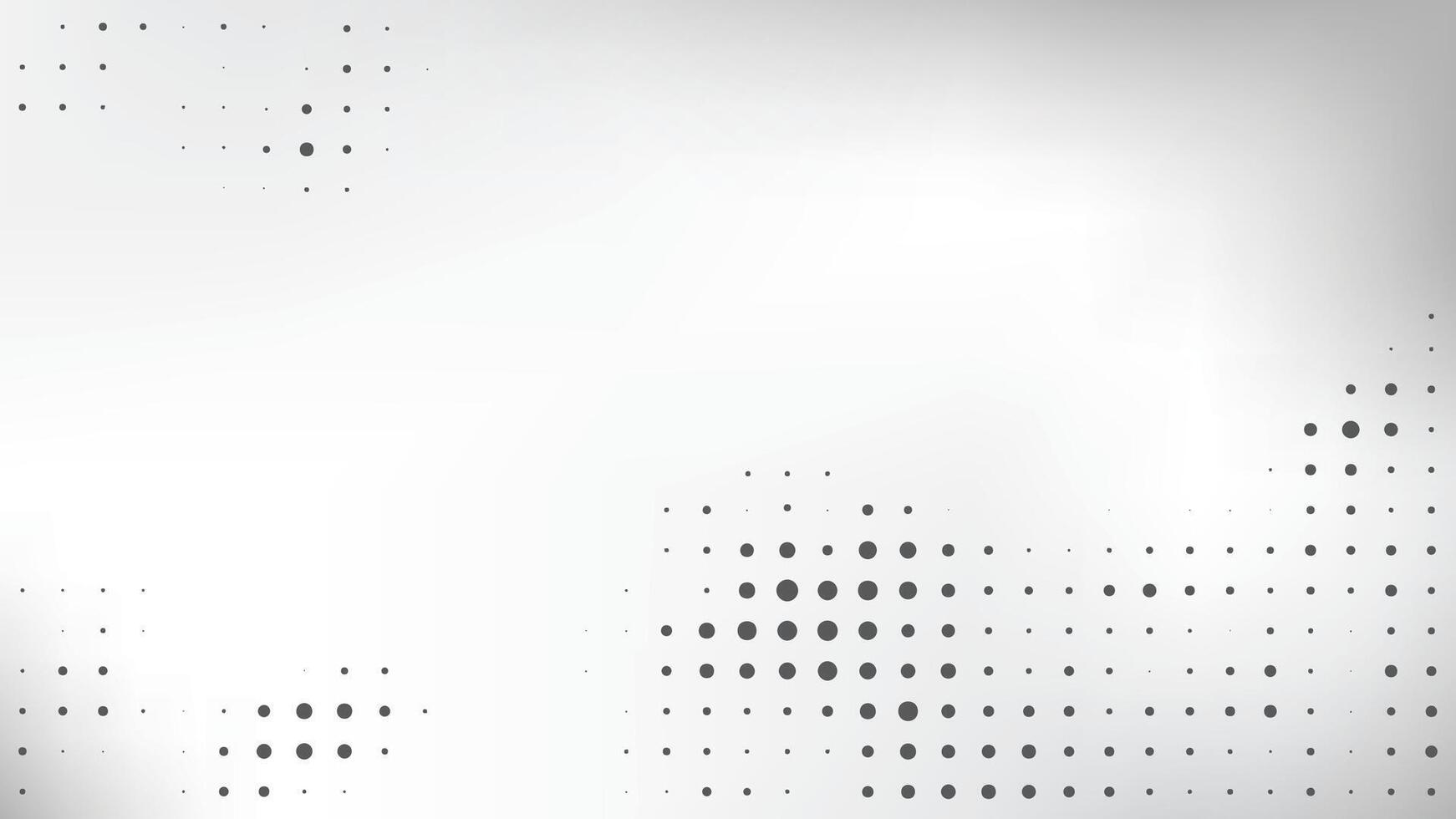 Abstract white and gray color background with halftone effect, dot pattern illustration. vector