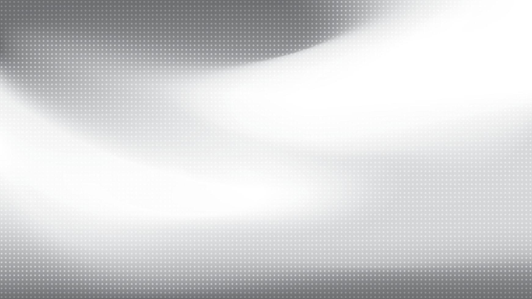 Abstract white and gray gradient background with dot pattern illustration vector