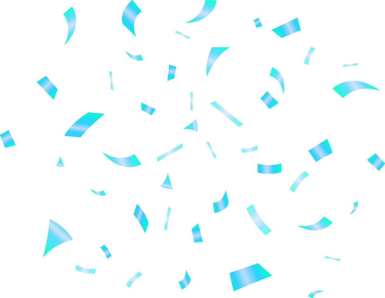 Blue confetti explosion decoration banner background anniversary, celebration, greeting card vector