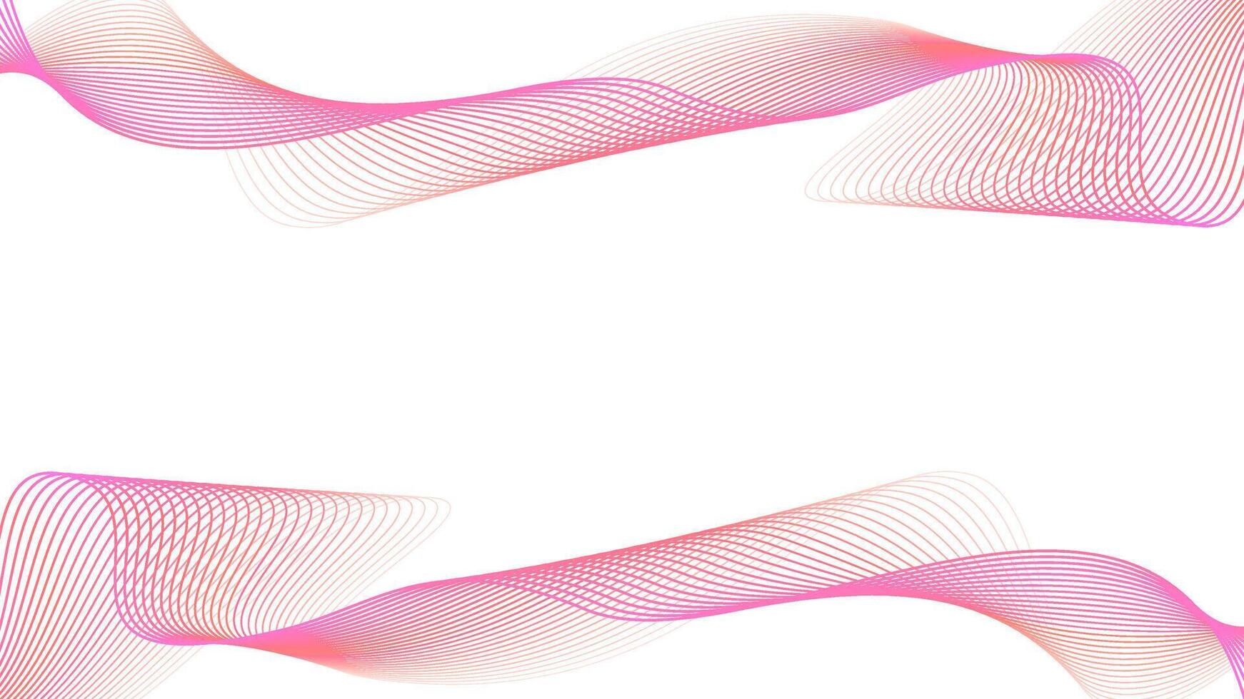 Modern pink gradient flowing wave lines design element for banner, frame, poster, presentation, brochure vector