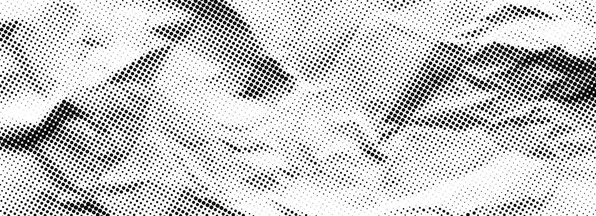Crumpled paper halftone texture. Dotted rough wrinkled background. Old creased paper page wallpaper. Comic pop art grain overlay. Aged damaged gritty page in cartoon style. crumpled surface vector