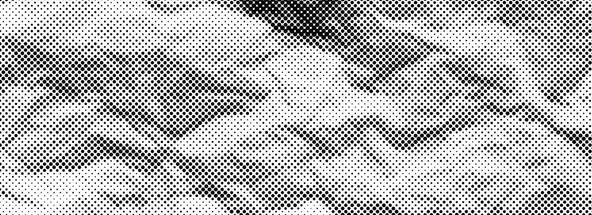 Halftone crumpled paper texture. Old creased paper page wallpaper. Dotted rough wrinkled background. Comic pop art grainy crumpled overlay. Aged damaged gritty sheet surface in cartoon style. vector