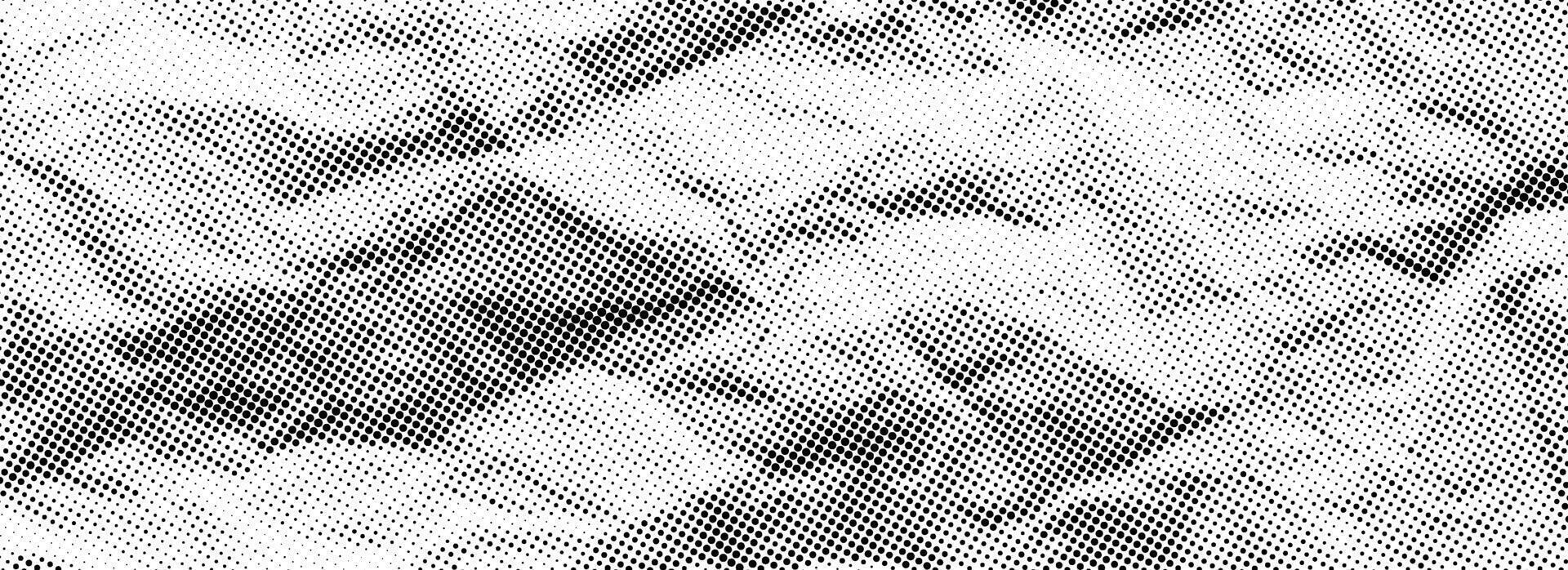 Halftone crumpled paper texture. Old creased paper page wallpaper. Dotted rough wrinkled background. Comic pop art grainy overlay. Aged damaged gritty sheet in cartoon style. Crumpled surface vector