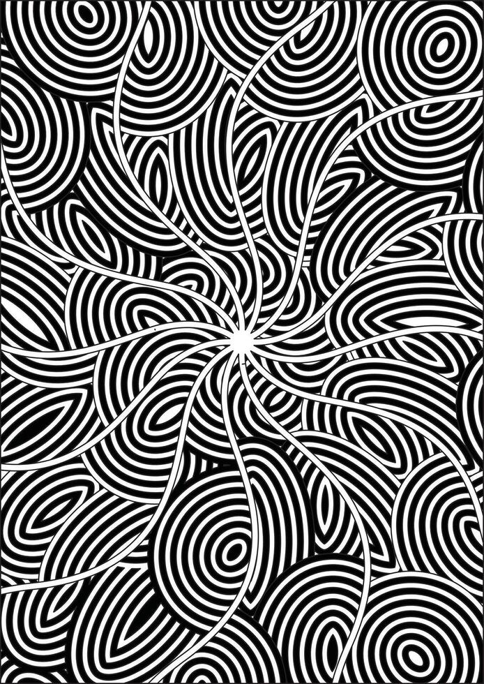 Abstract Monochrome Background Black And White Illusion vector