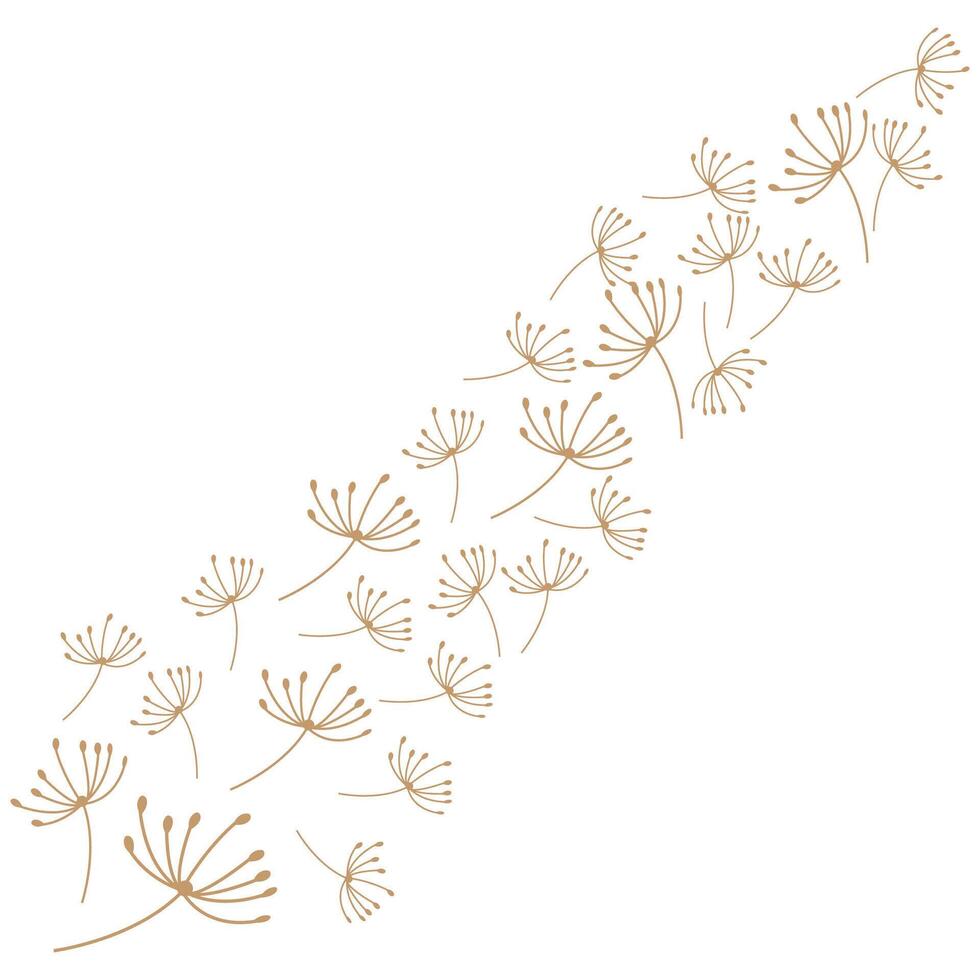 dandelion logo concept wallpaper background vector