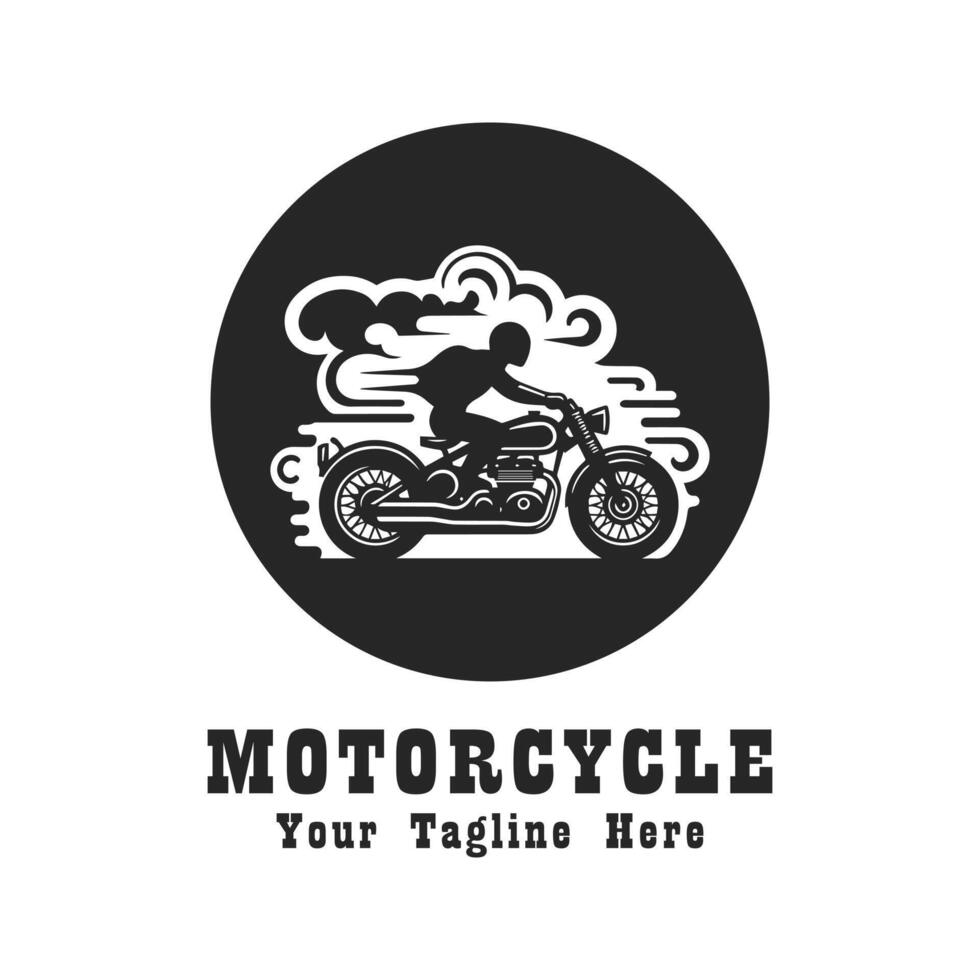 Illustration Simple Logo Motorcycle vector