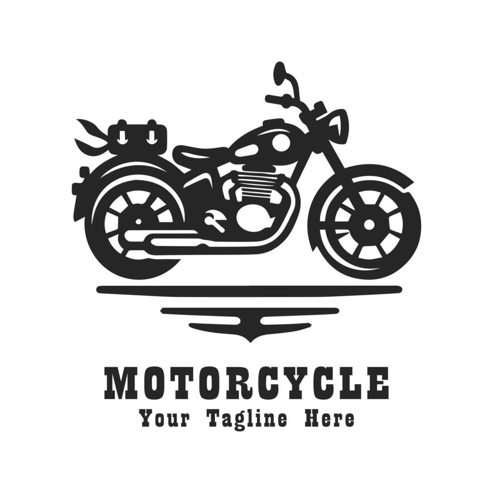 Simple Logo Motorcycle Design Illustration vector