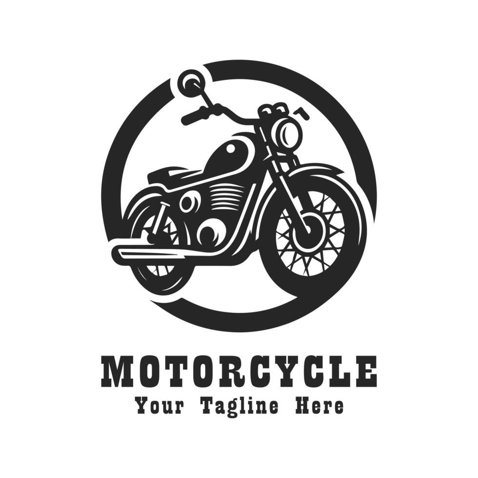 Simple Logo Motorcycle Illustration vector
