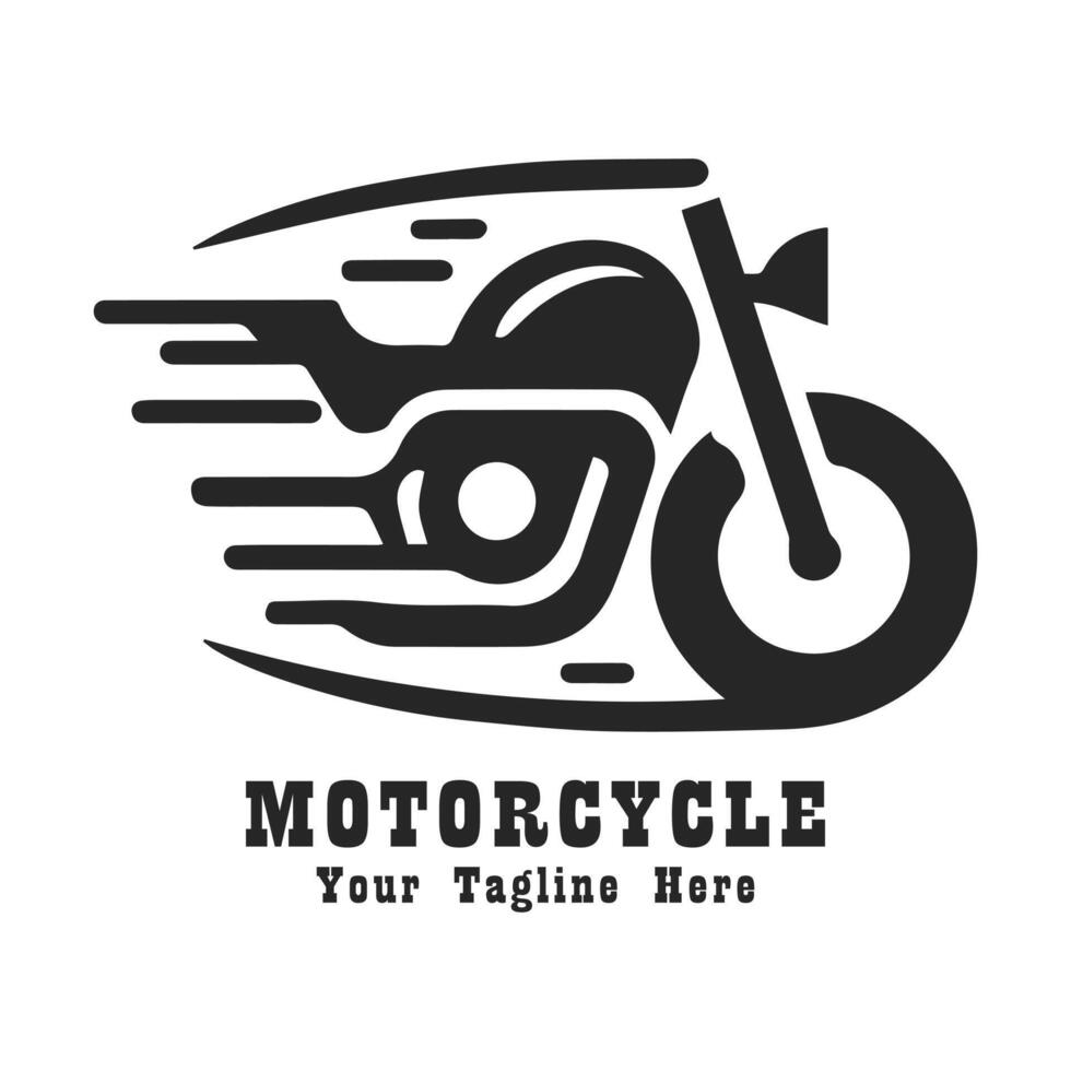 Motorcycle Simple Logo Illustration vector