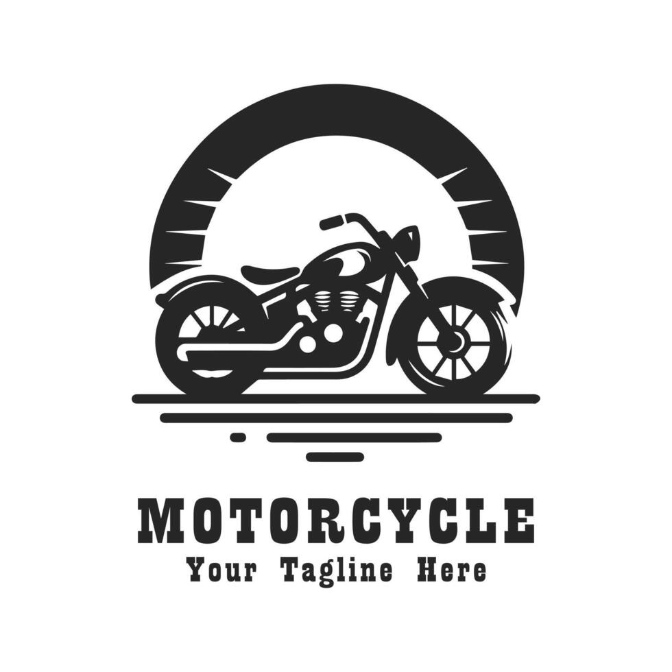 Logo Motorcycle Simple Illustration vector