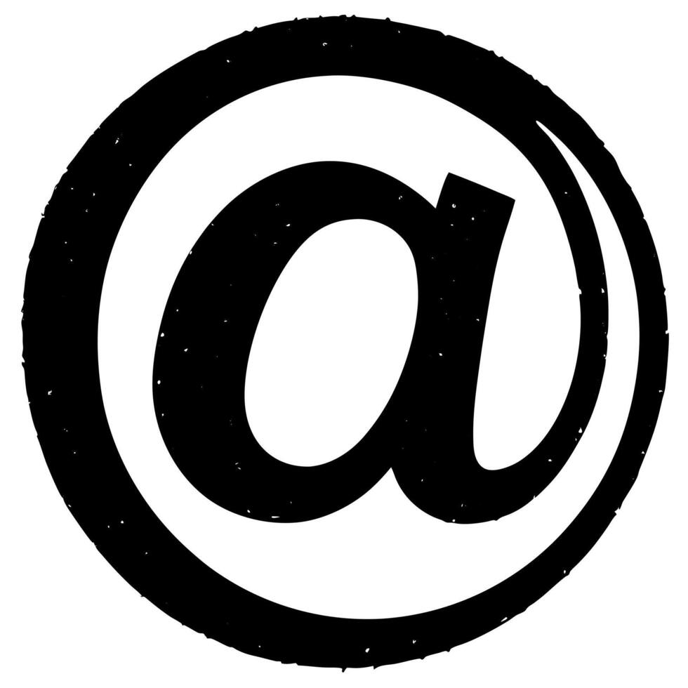 Distressed at Symbol Grunge Style vector