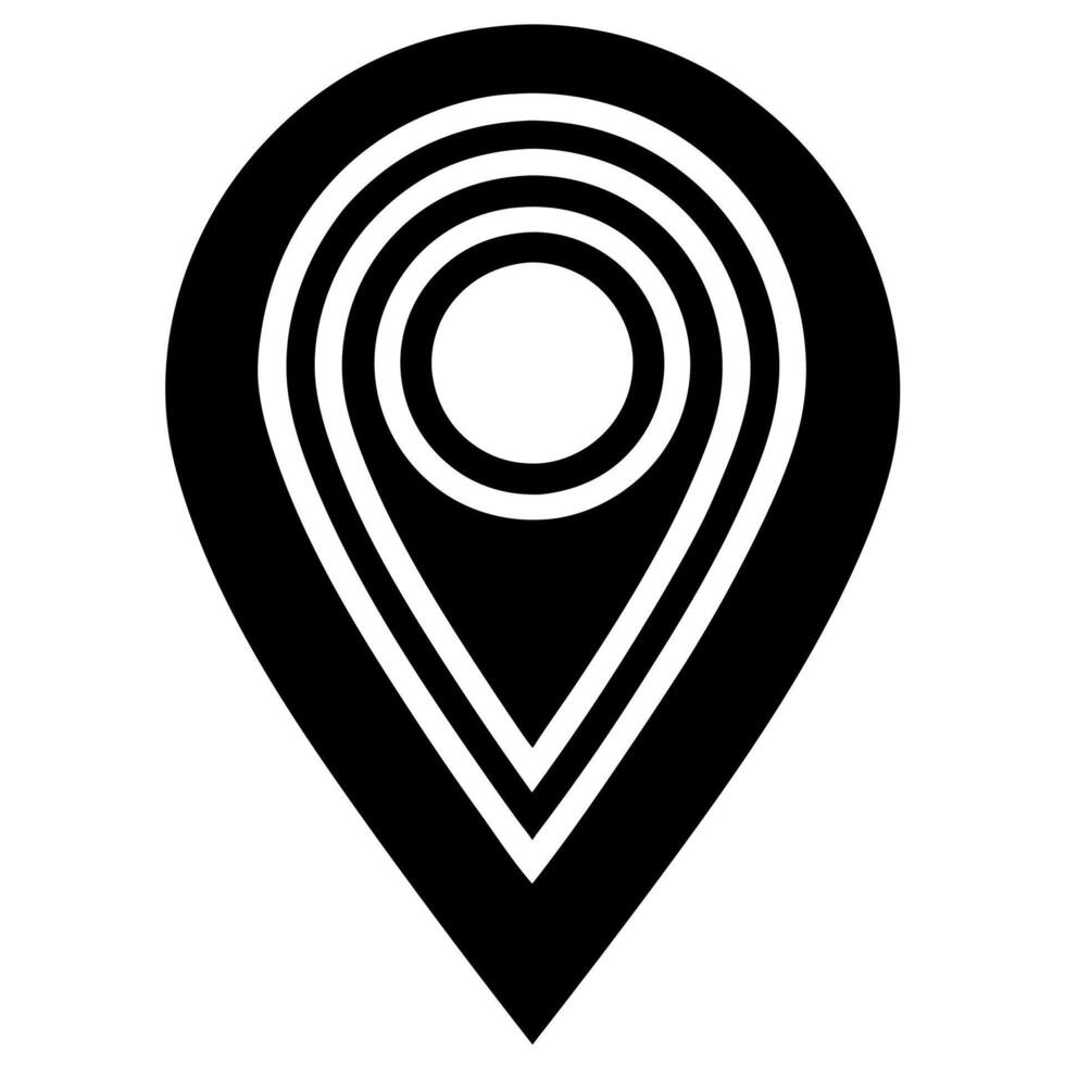 Aqua Location Pointer Flat Design vector