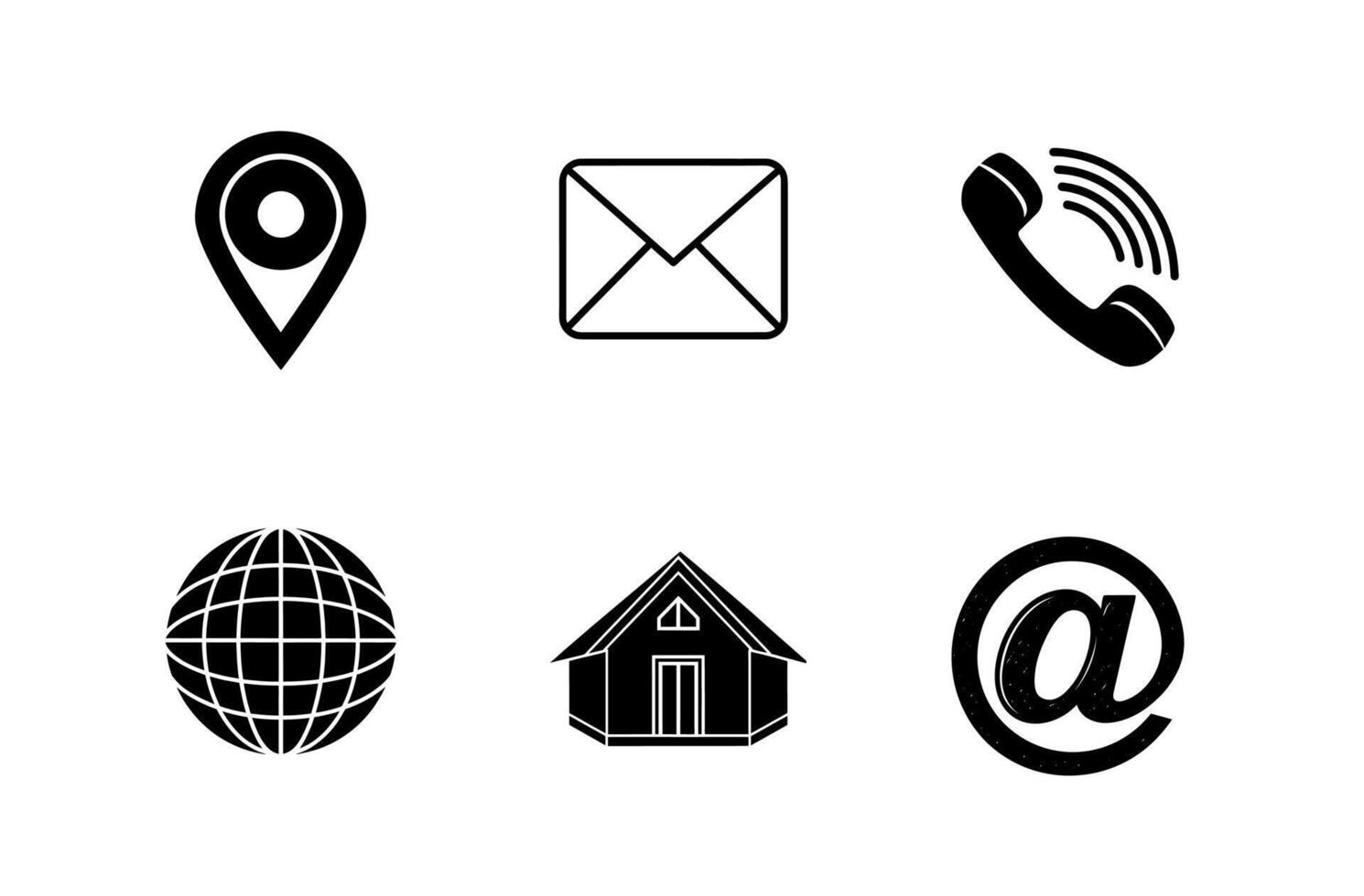 Website Phone Icons Customer Support vector