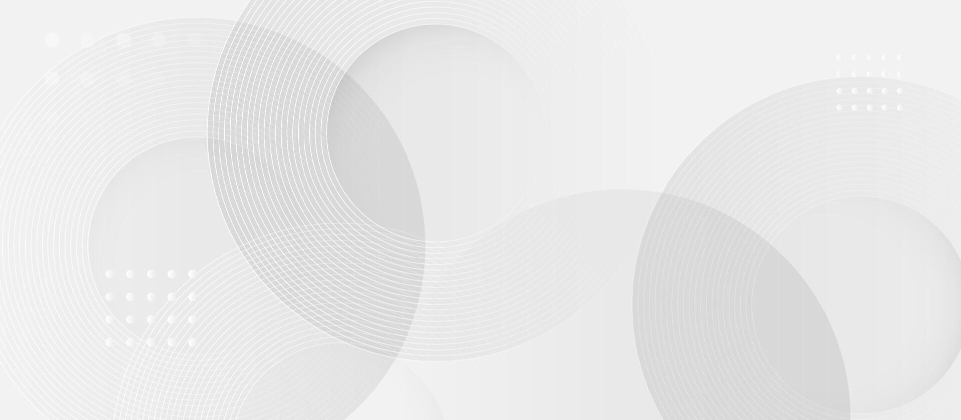 Minimalist White Abstract Background with Circular Patterns vector