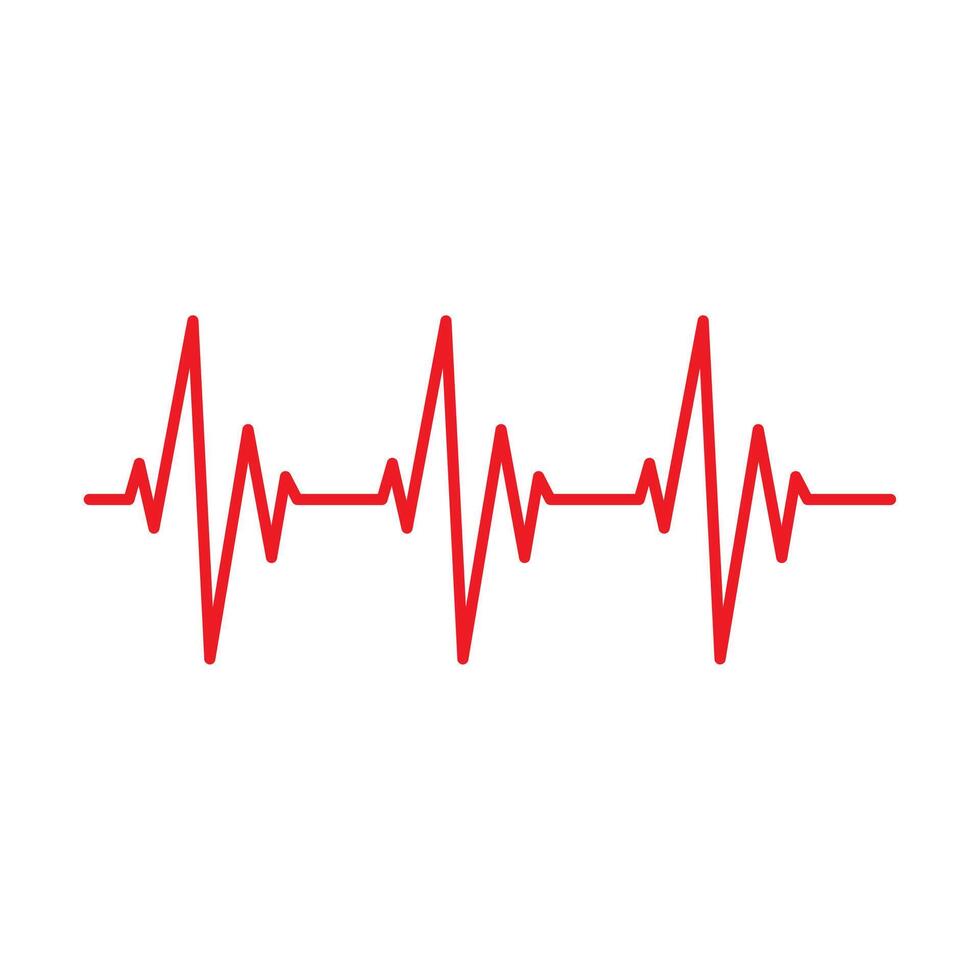 Heartbeat pulse line health medical concept for graphic design, logo, web site, social media, mobile app, ui illustration. vector