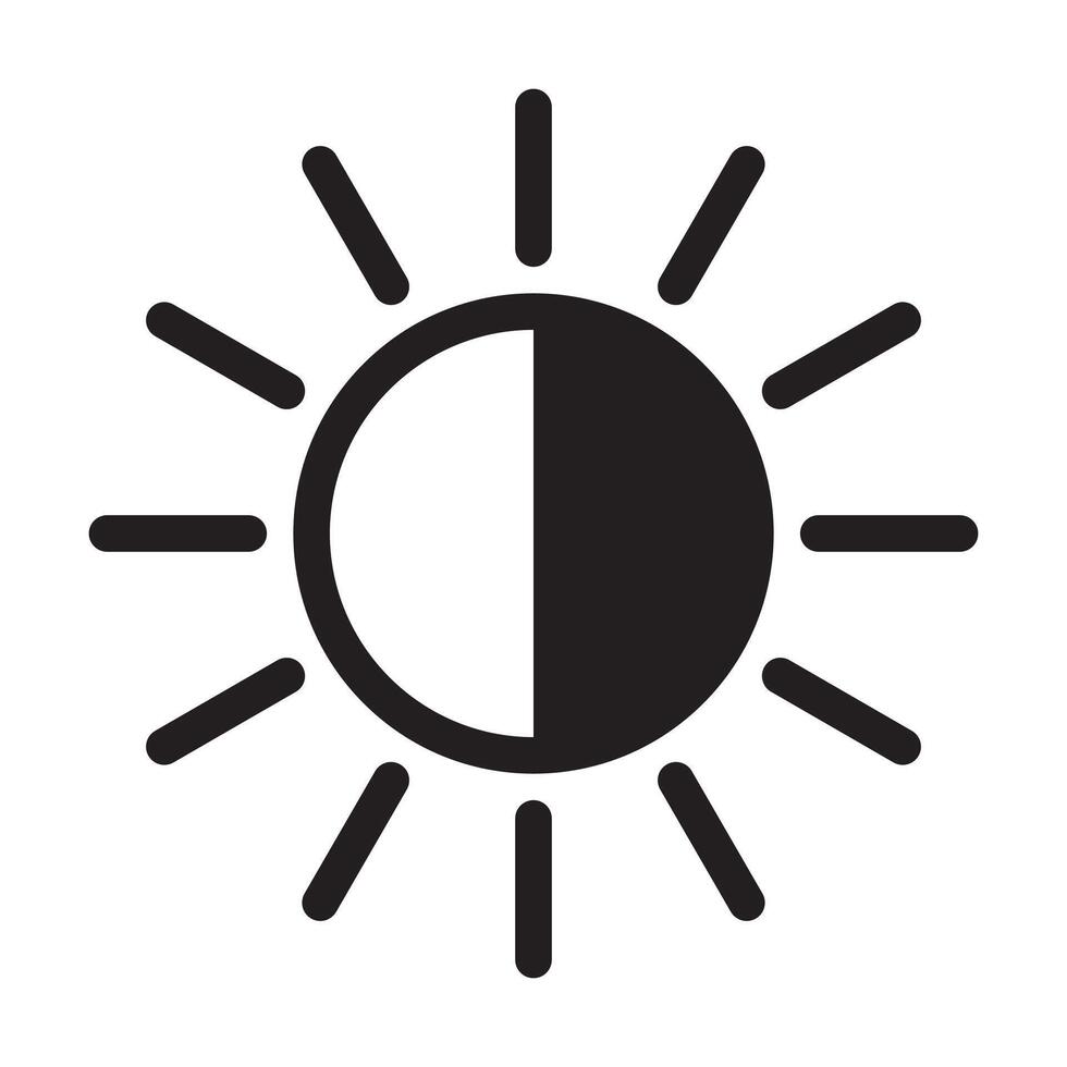 Sun with rays icon for your web design, logo, UI. illustration vector