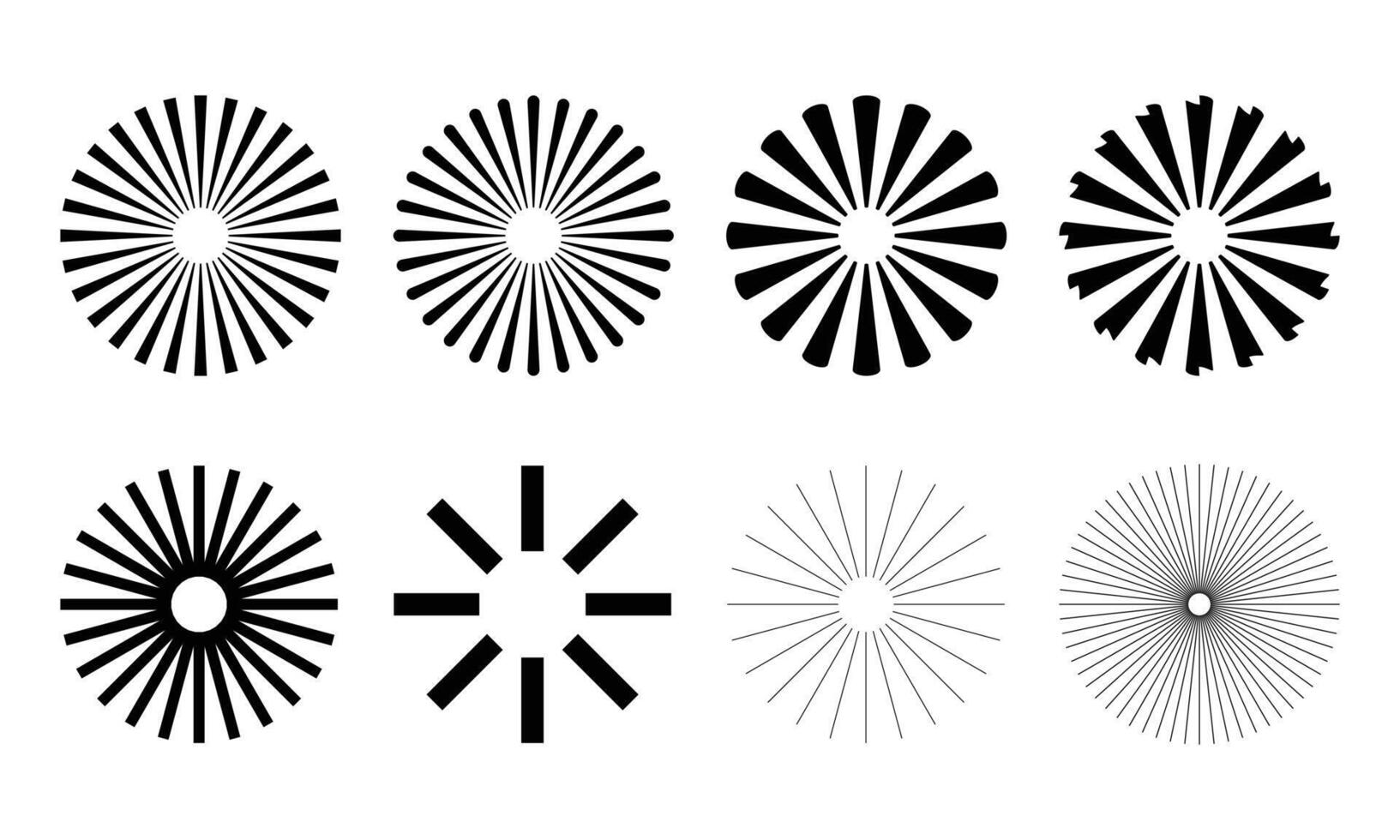 Abstract black and white circle spiral design vector