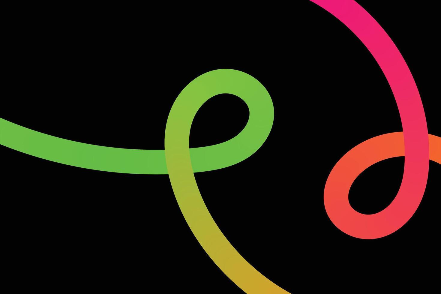 Colorful Fluid Wave Lines Blend vector