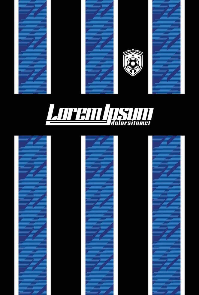 Abstract background for sports jersey pattern blue black vector
