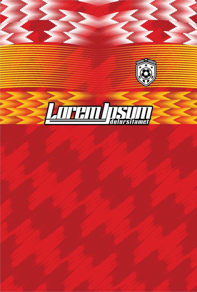 Abstract background for sports jersey pattern red zig zag vector