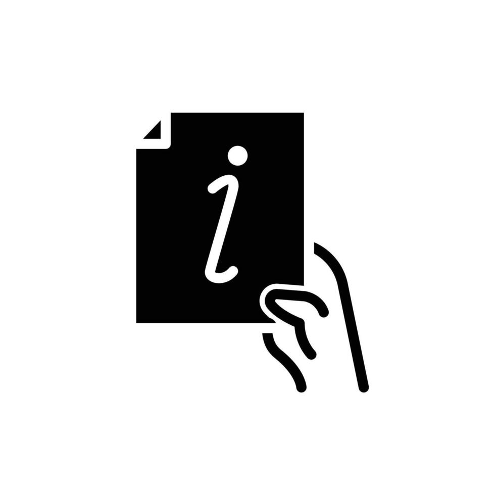 giving instruction or information modern solid icon good for web or mobile app vector