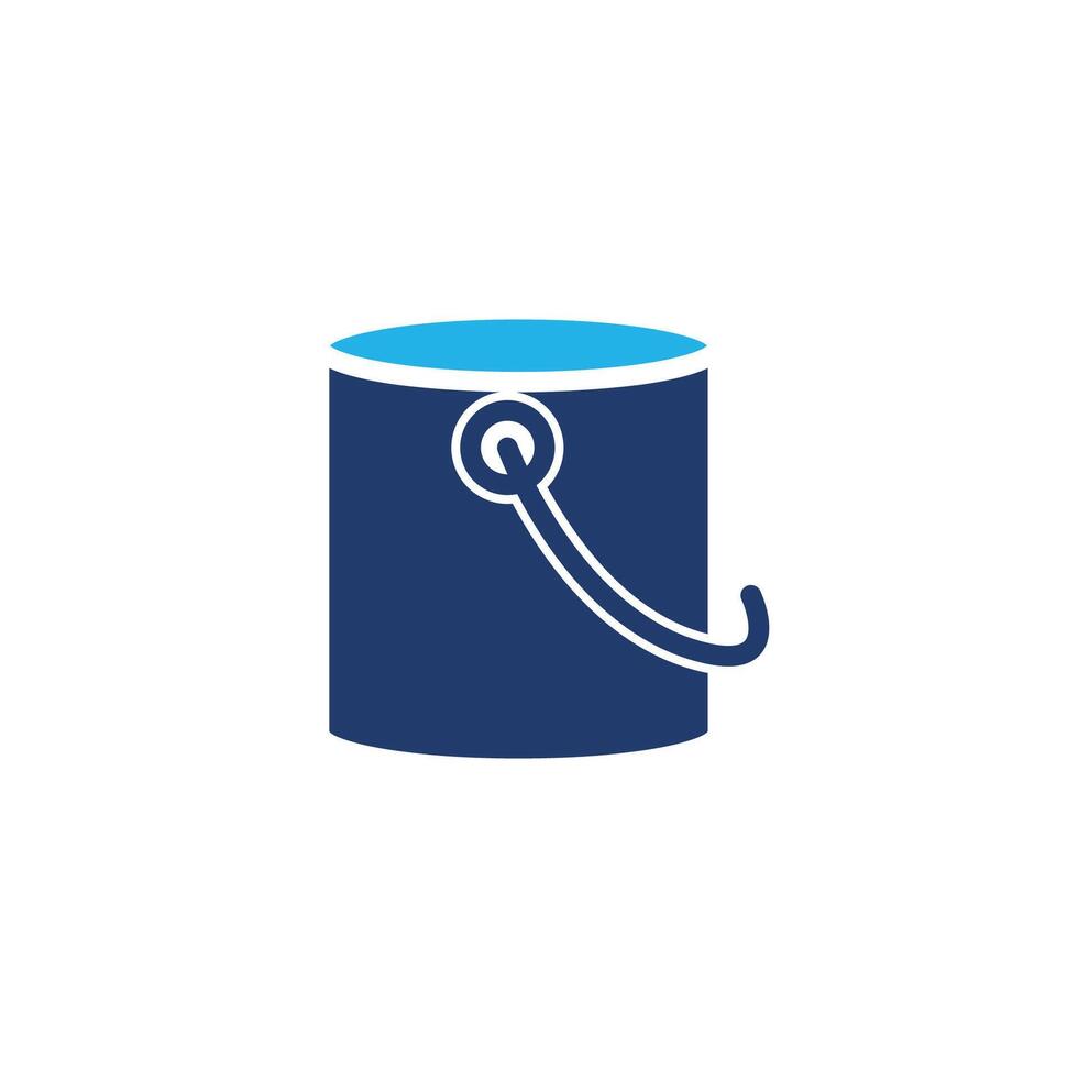 Paint Bucket simple colored icon design good for web or mobile app vector