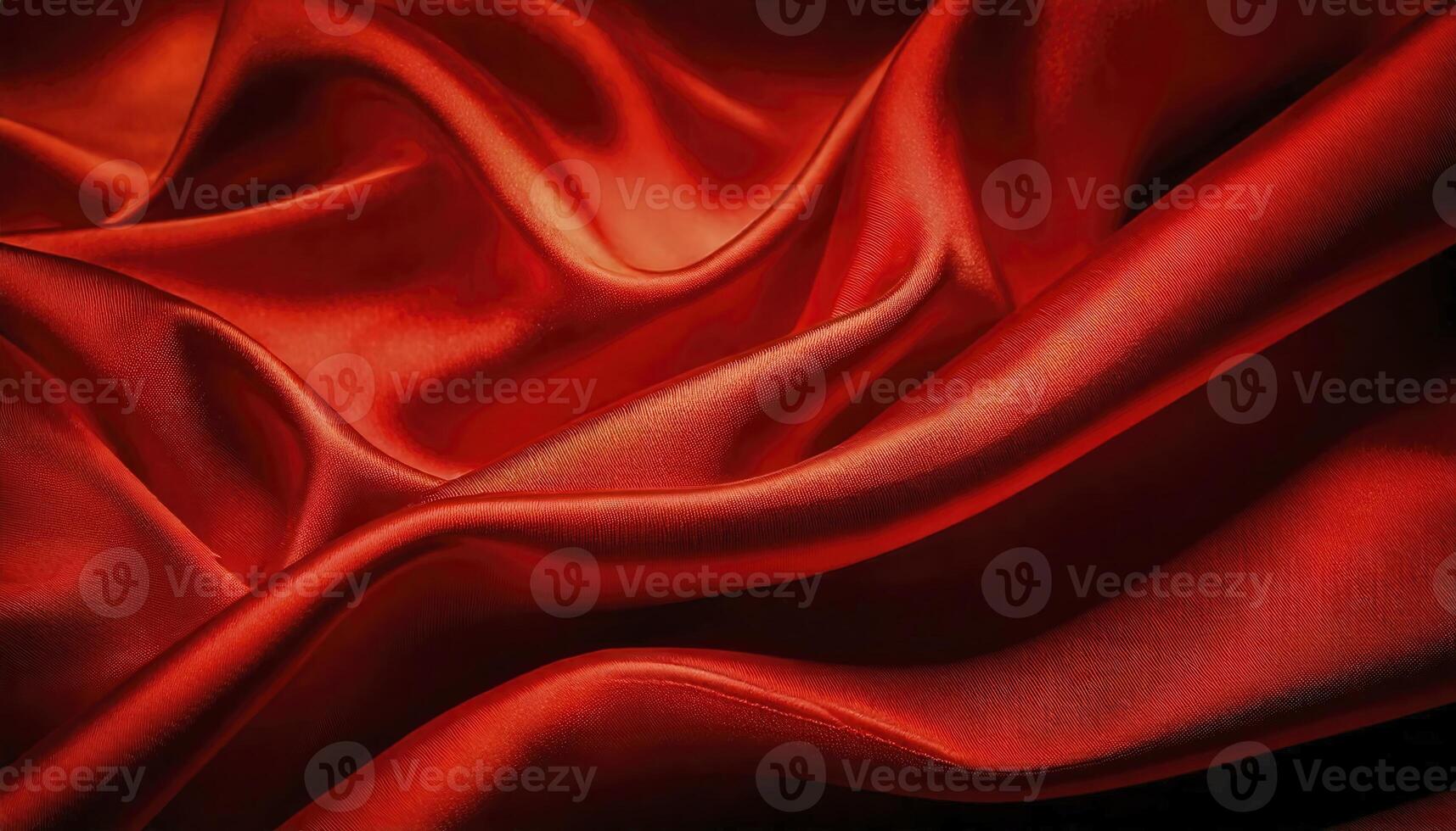 A close up of a red silk fabric photo