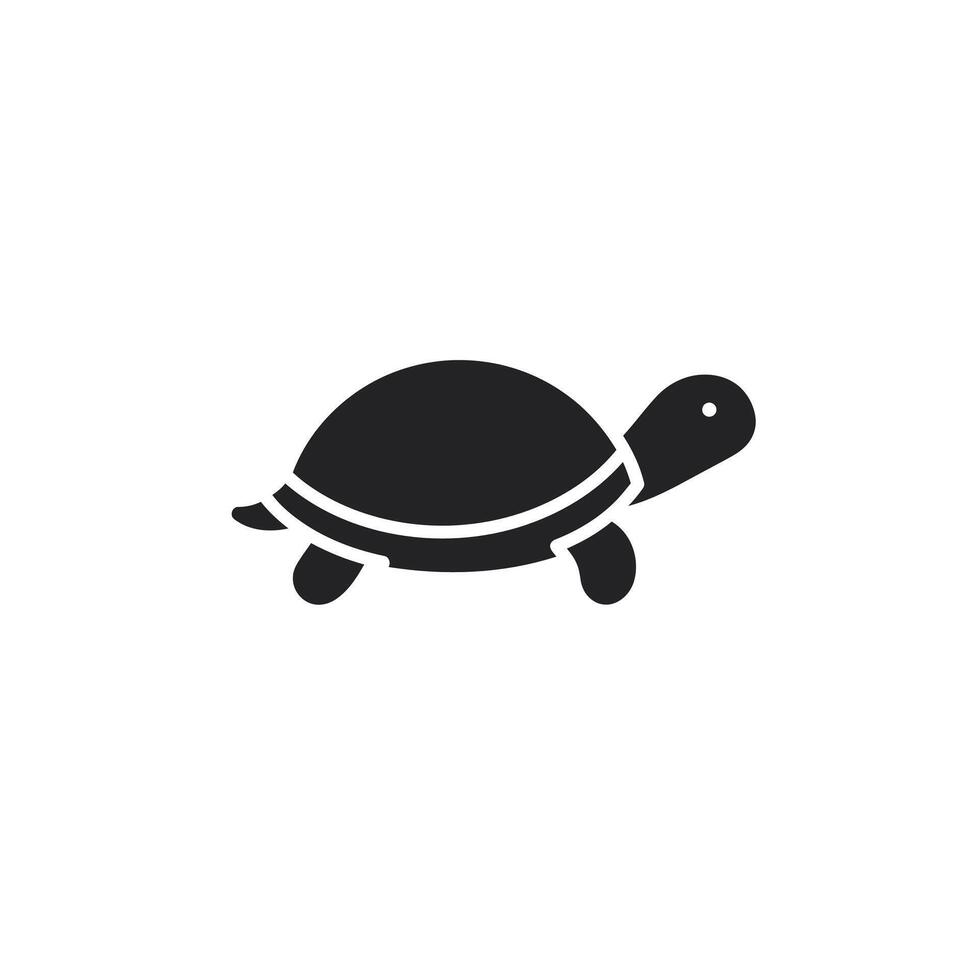 Turtle icon illustration on white background vector