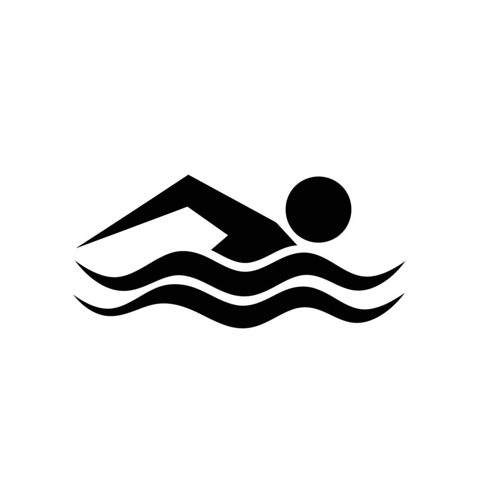 Swimming icon illustration vector