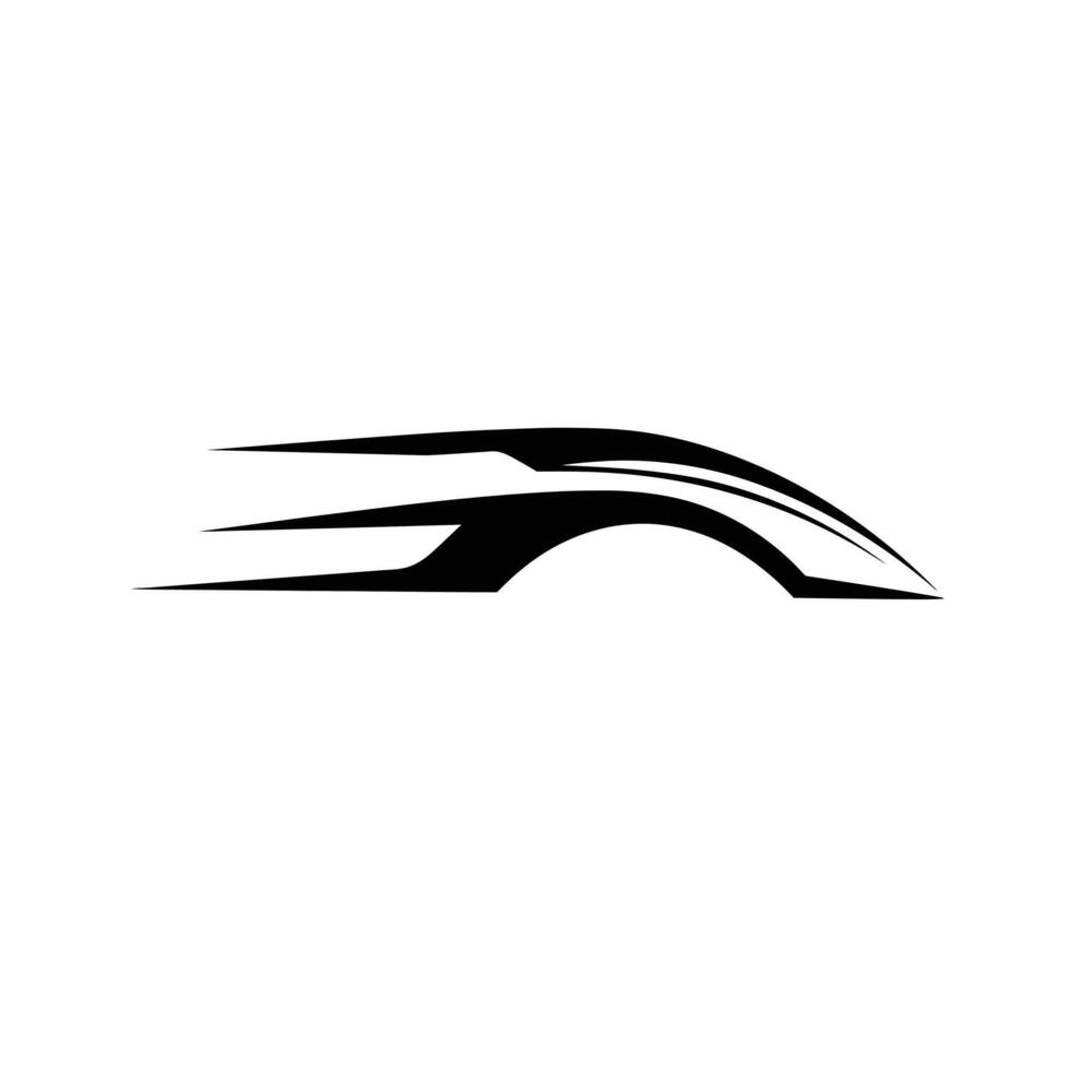 A black and white logo of a car vector