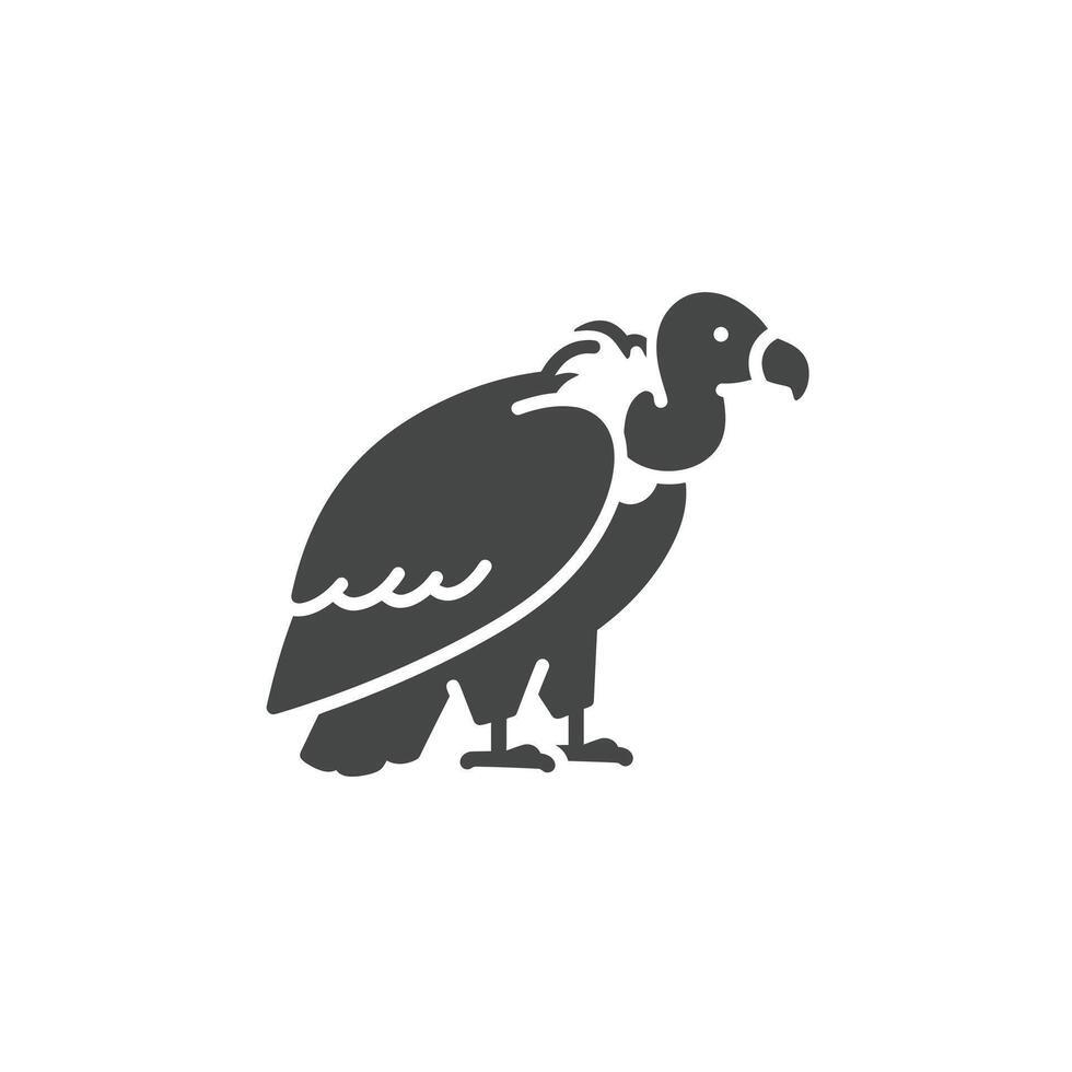 Vulture icon illustration on white background vector
