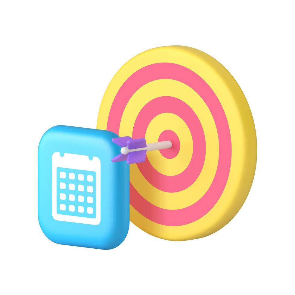 Time management success business productivity efficiency 3d icon realistic illustration vector