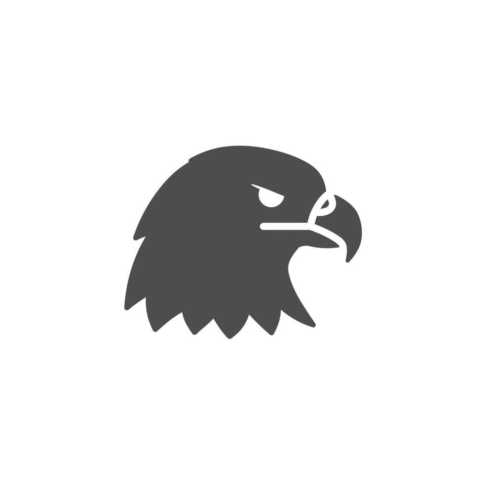 An eagle head icon on a white background vector