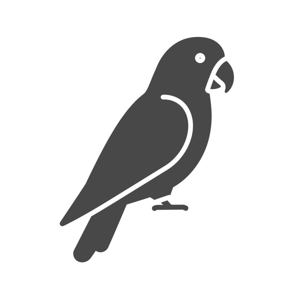 A bSolid illustration of a parrot vector