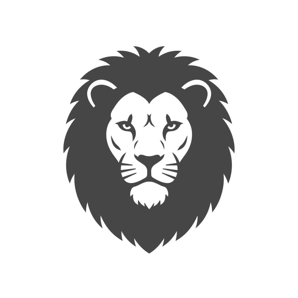 Lion head icon, illustration vector