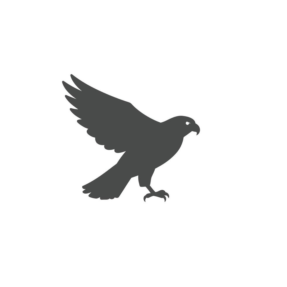 A black and white illustration of a bird flying vector
