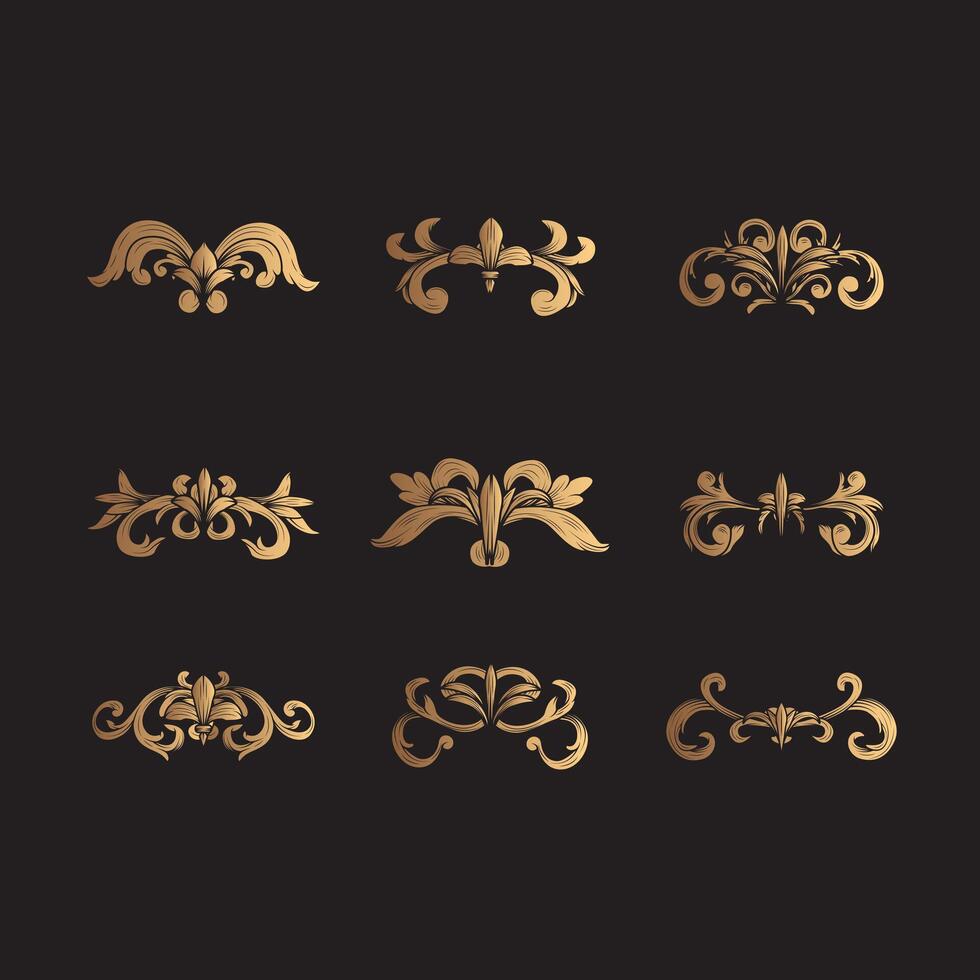 Luxurious Victorian Ornament Object vector