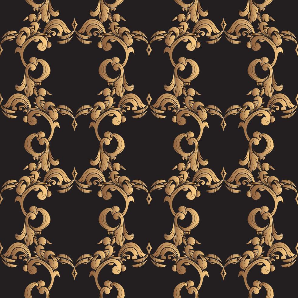 Luxury Victorian Ornament Seamless Pattern vector