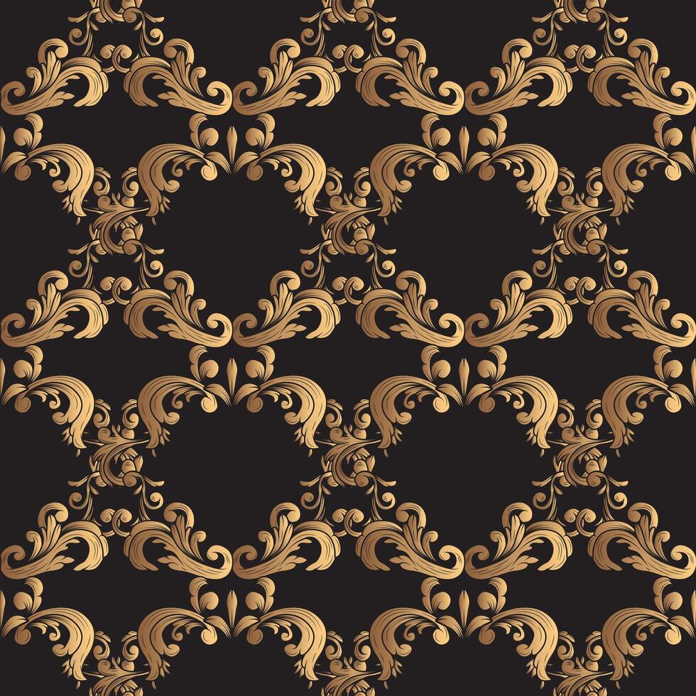 Luxurious Victorian Ornament Pattern vector