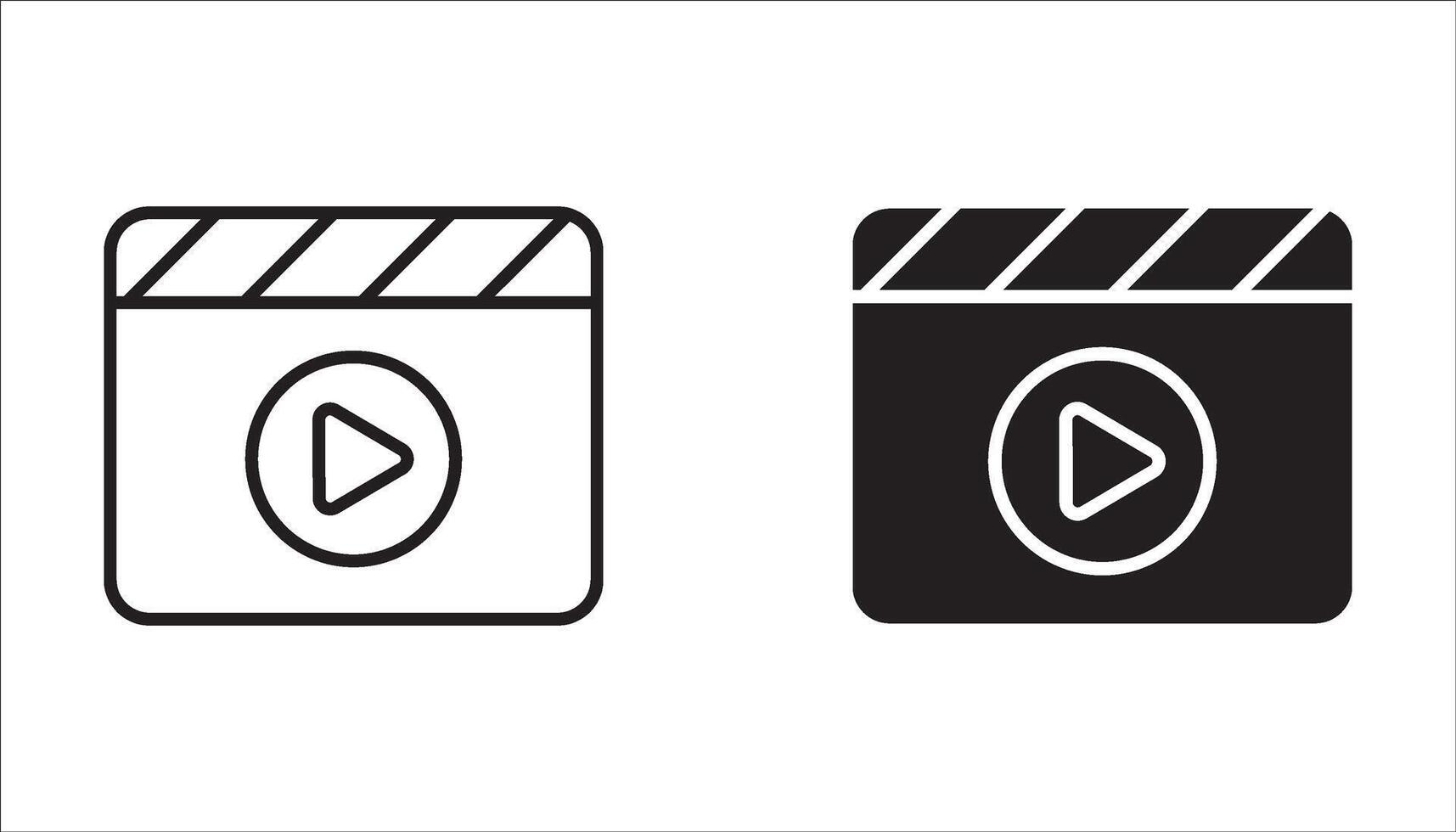 icon set. Play buttons. Media player icons. Shorts . EPS 10. vector