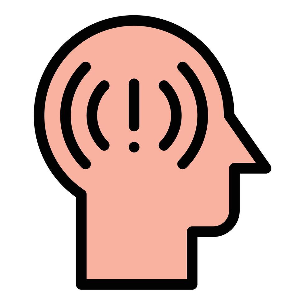 Self-awareness icon in flat line style representing introspection mindfulness and personal growth ideal for mental health self-improvement and emotional intelligence concepts. vector