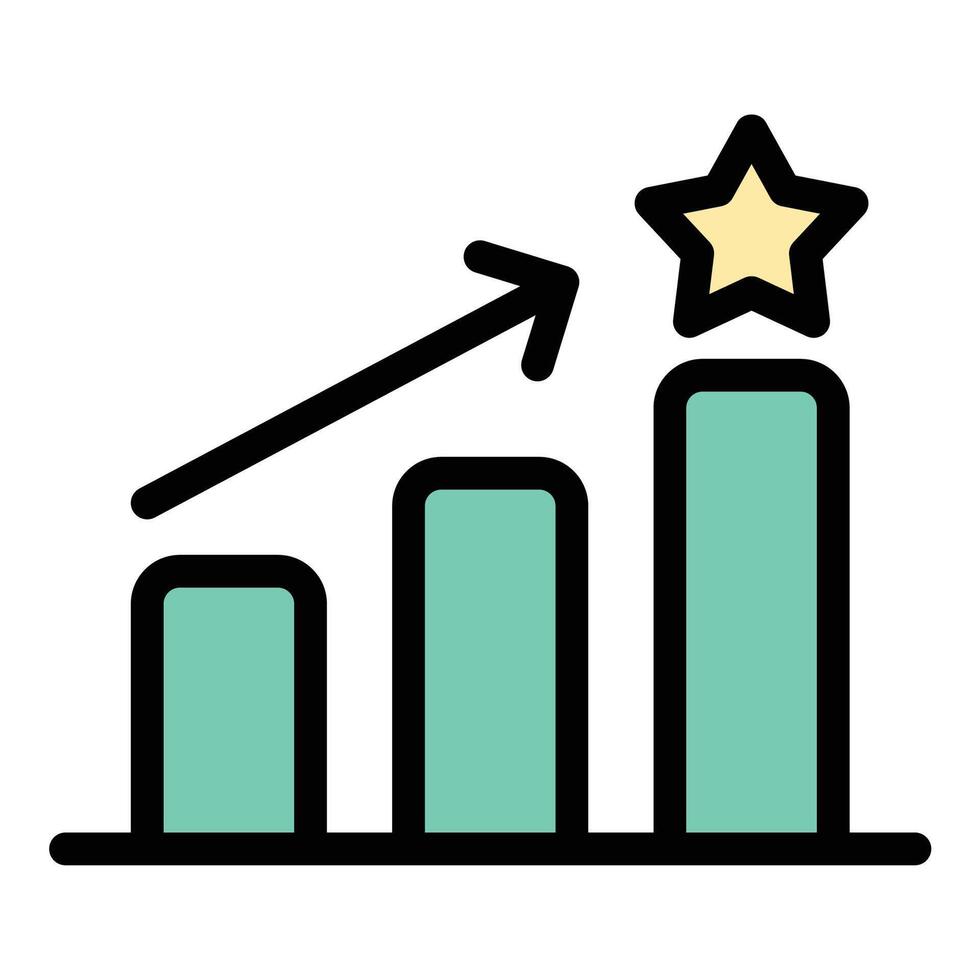 Promotion icon in flat line style representing marketing discounts and business growth ideal for advertising sales and branding concepts. vector
