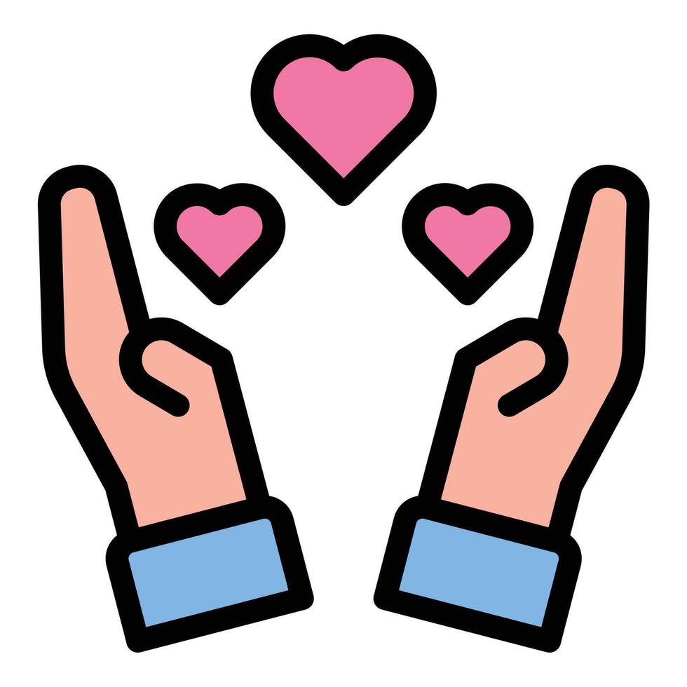 Self-care icon in flat line style representing wellness mental health and personal well-being ideal for relaxation mindfulness and self-improvement concepts. vector