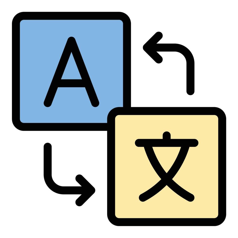 Translate icon in flat line style representing homelessness lack of shelter and housing issues ideal for social awareness charity and real estate vector