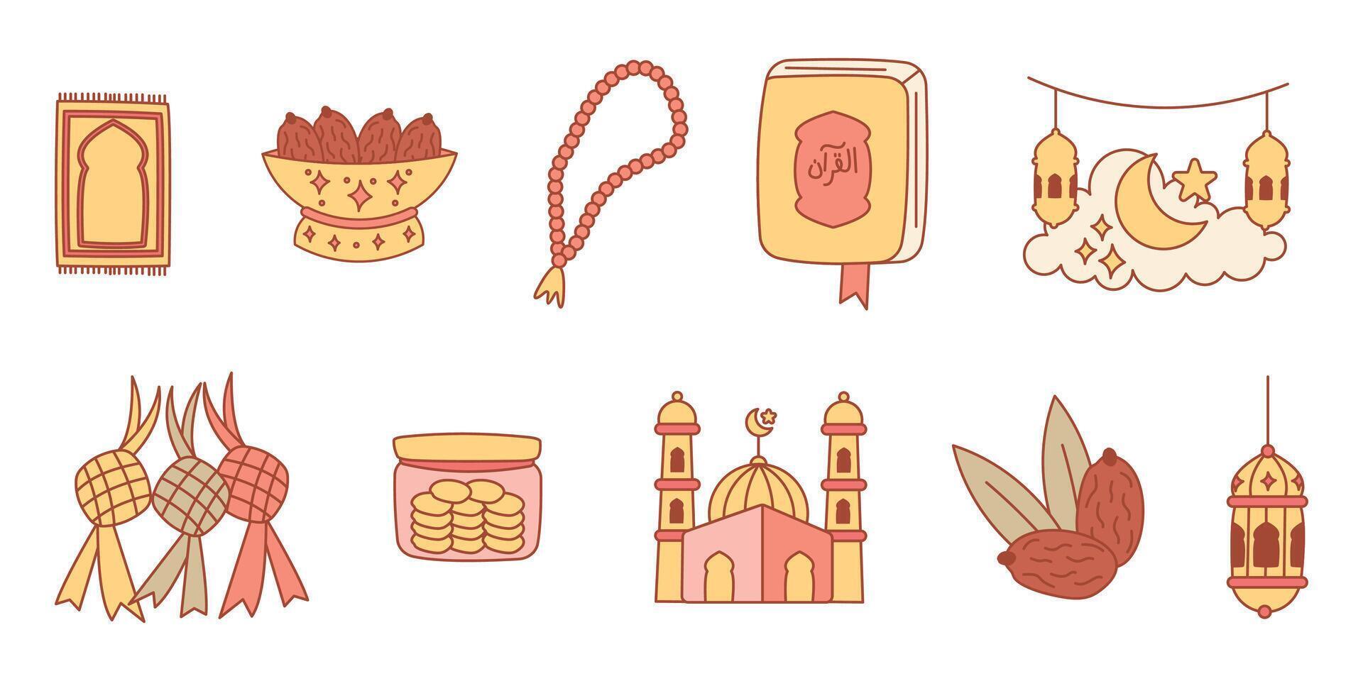 Hand Drawn Ramadan Element Illustration vector